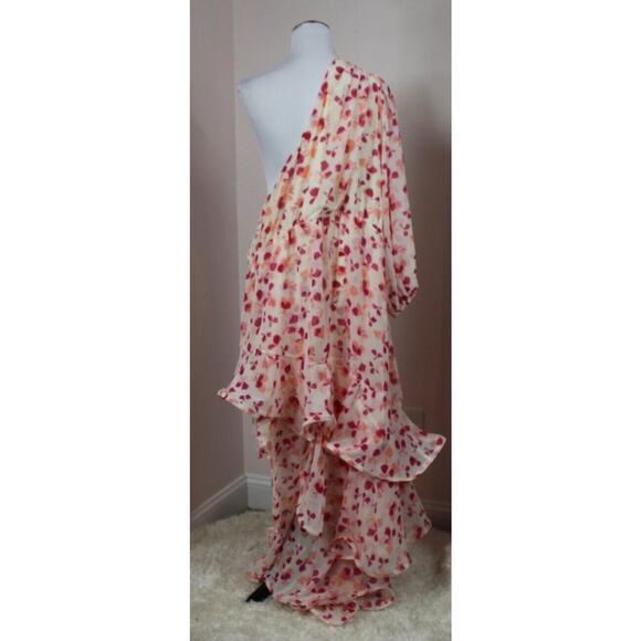 ALEXIS Target Sz 3x Pink Ruffle One Shoulder Dress NWT - Picture 4 of 9